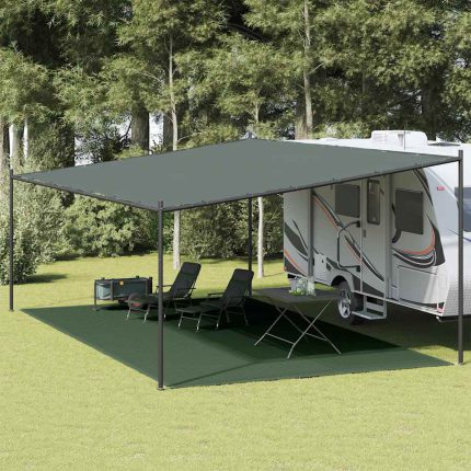 vidaXL Teltteppe 400×700 cm mørkegrønn HDPE