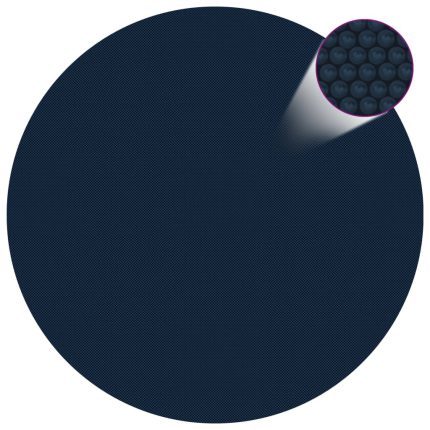 vidaXL Flytende solarduk til basseng PE 210 cm svart og blå