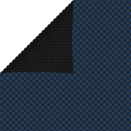 vidaXL Flytende solarduk til basseng PE 488×244 cm svart og blå