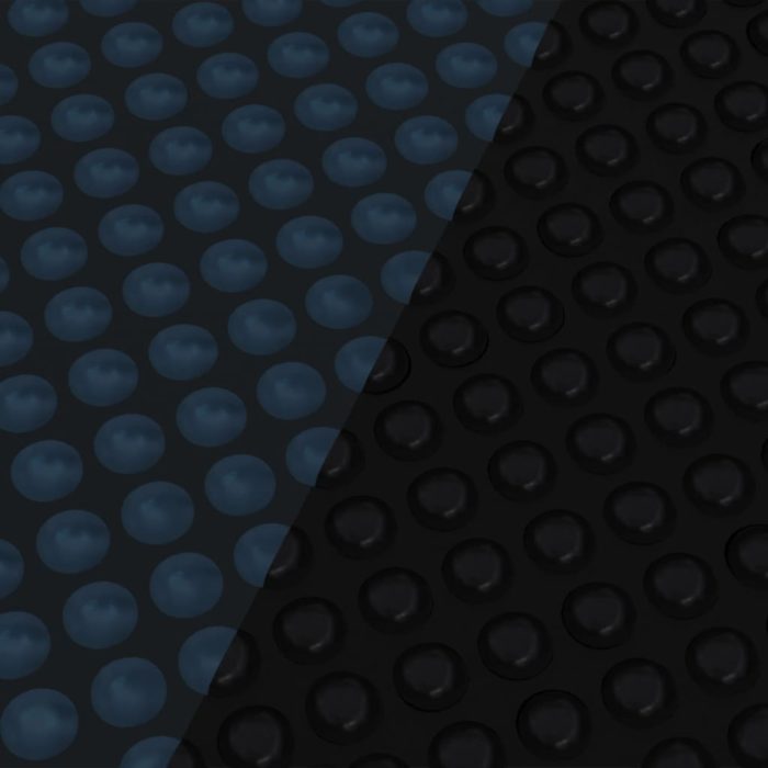 vidaXL Flytende solarduk til basseng PE 488×244 cm svart og blå