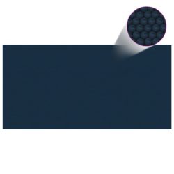 vidaXL Flytende solarduk til basseng PE 975×488 cm svart og blå