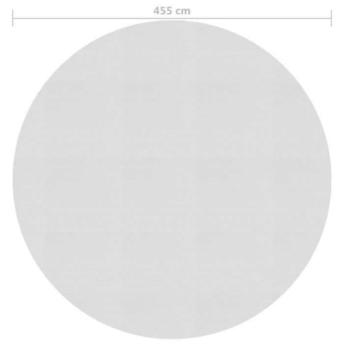 vidaXL Flytende solarduk til basseng PE 455 cm grå