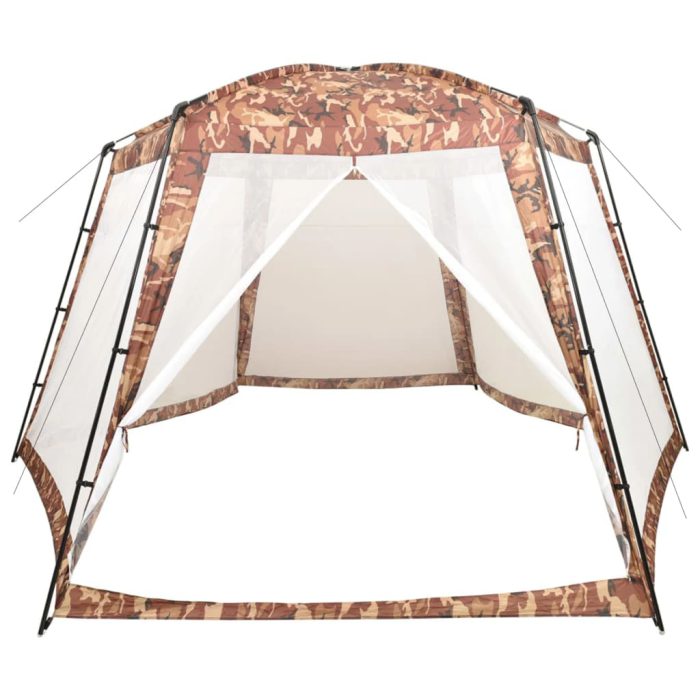 vidaXL Bassengtelt stoff 500x433x250 cm kamuflasje