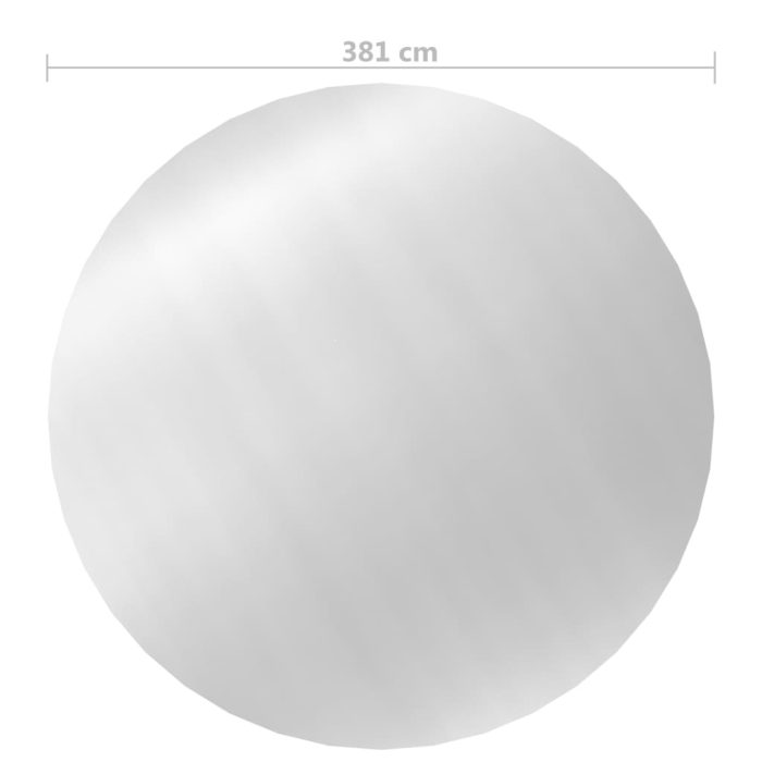 vidaXL Bassengtrekk sølv 381 cm PE