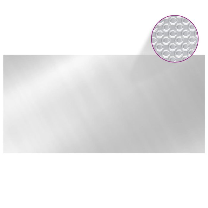 vidaXL Bassengtrekk sølv 450×220 cm PE