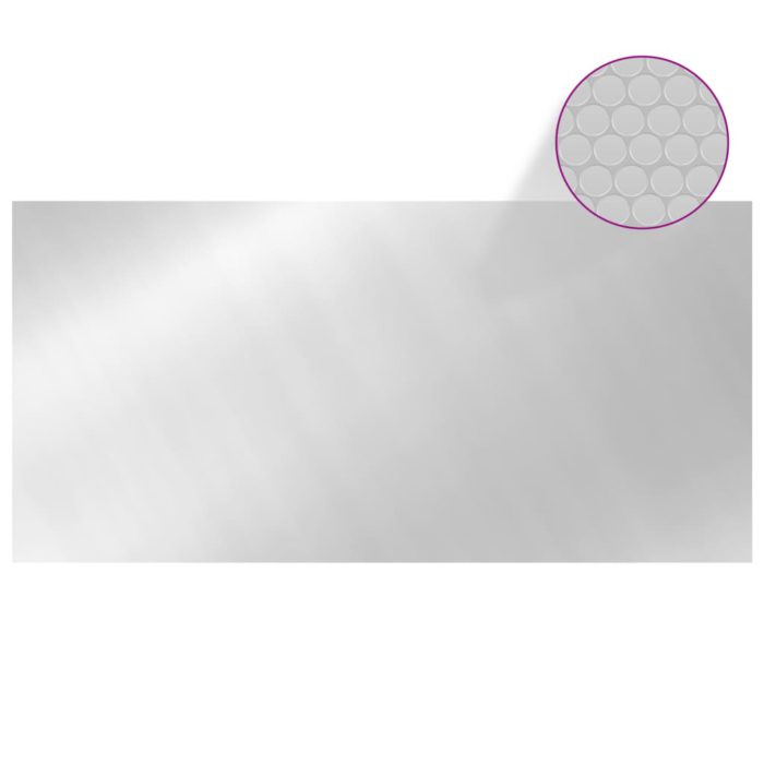 vidaXL Bassengtrekk sølv 450×220 cm PE