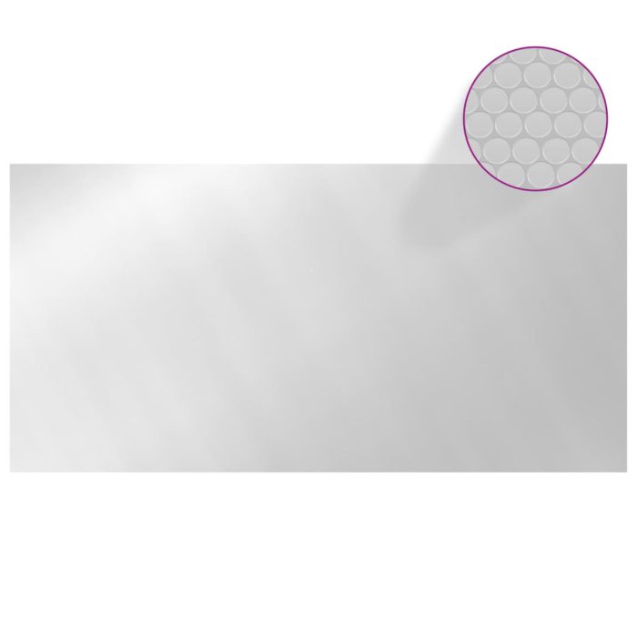vidaXL Bassengtrekk sølv 400×200 cm PE