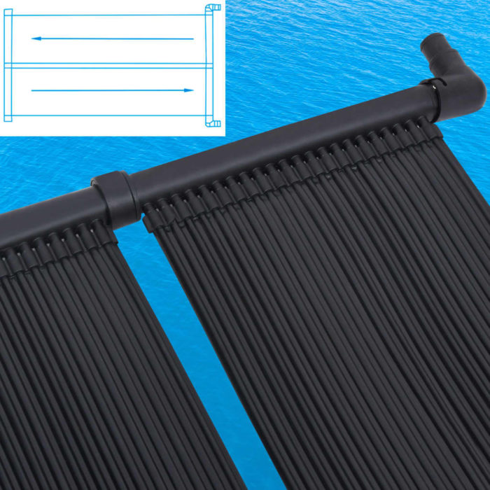 vidaXL Soldrevne bassengvarmerpaneler 80×310 cm