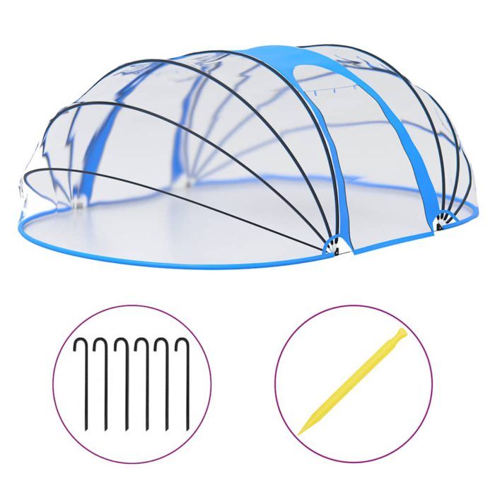 vidaXL Bassengkuppel oval 530x410x210 cm