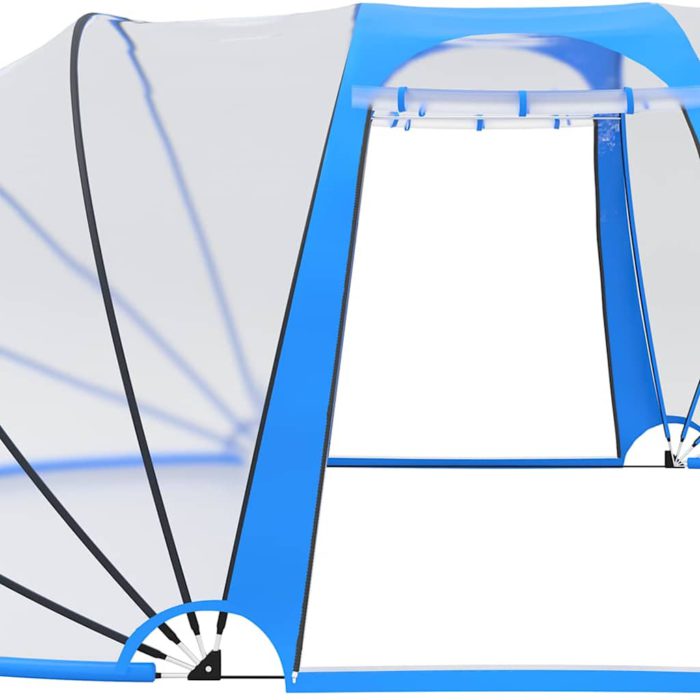 vidaXL Bassengkuppel oval 530x410x210 cm
