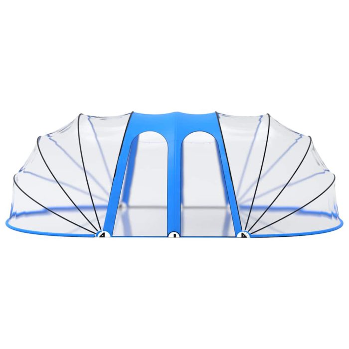 vidaXL Bassengkuppel oval 620x410x210 cm
