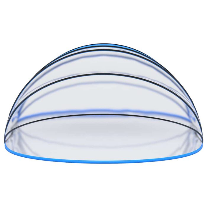 vidaXL Bassengkuppel oval 620x410x210 cm