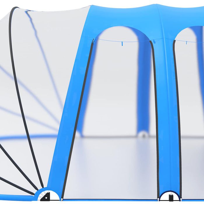 vidaXL Bassengkuppel oval 620x410x210 cm