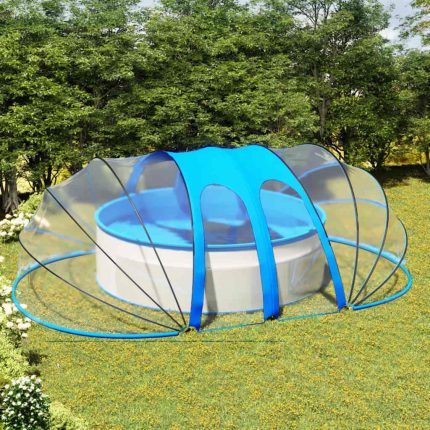 vidaXL Bassengkuppel oval 620x410x210 cm