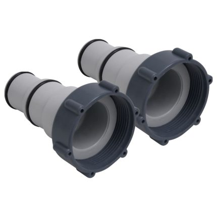 vidaXL Bassengslangeadapter 2 stk plast