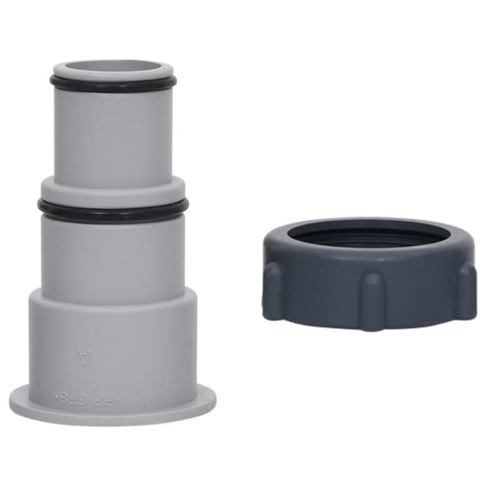 vidaXL Bassengslangeadapter 2 stk plast