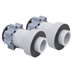 vidaXL Bassengslangeadapter type B 2 stk plast