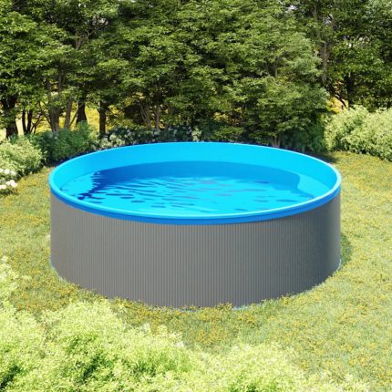 vidaXL Plaskebasseng 350×90 cm grå