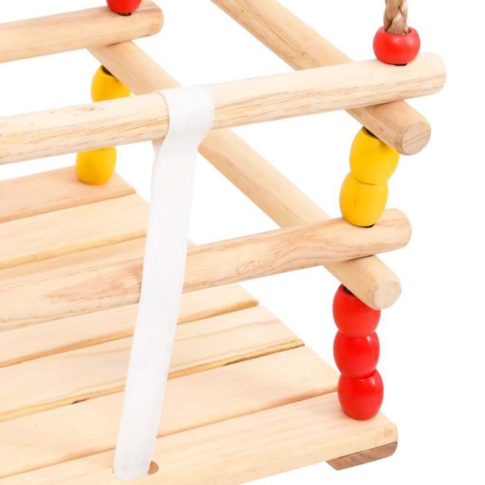 vidaXL Babyhuske med sikkerhetsbelte heltre furu