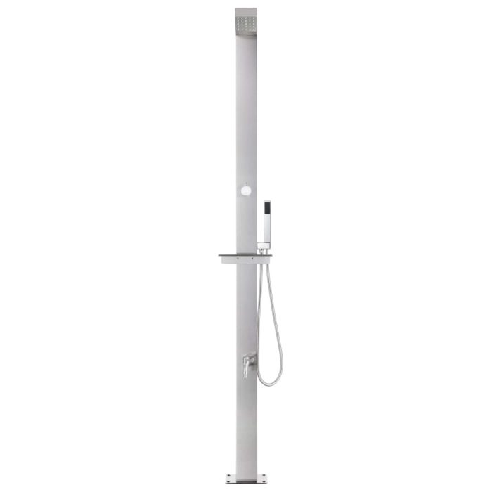 vidaXL Hagedusj 220 cm rustfritt stål