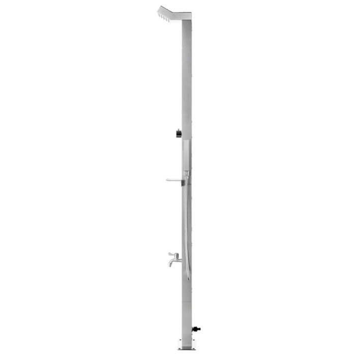 vidaXL Hagedusj 220 cm rustfritt stål