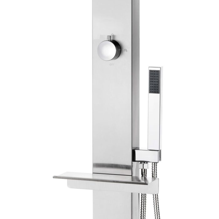 vidaXL Hagedusj 220 cm rustfritt stål