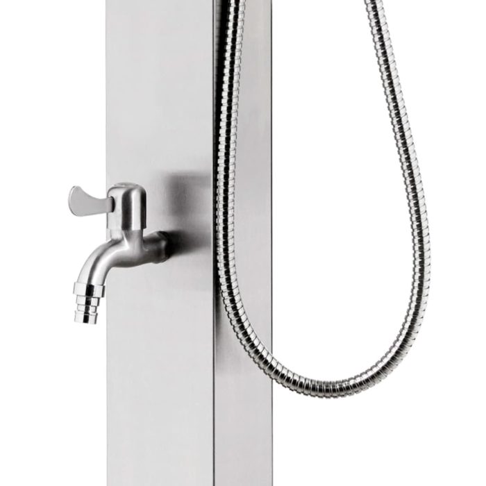 vidaXL Hagedusj 220 cm rustfritt stål