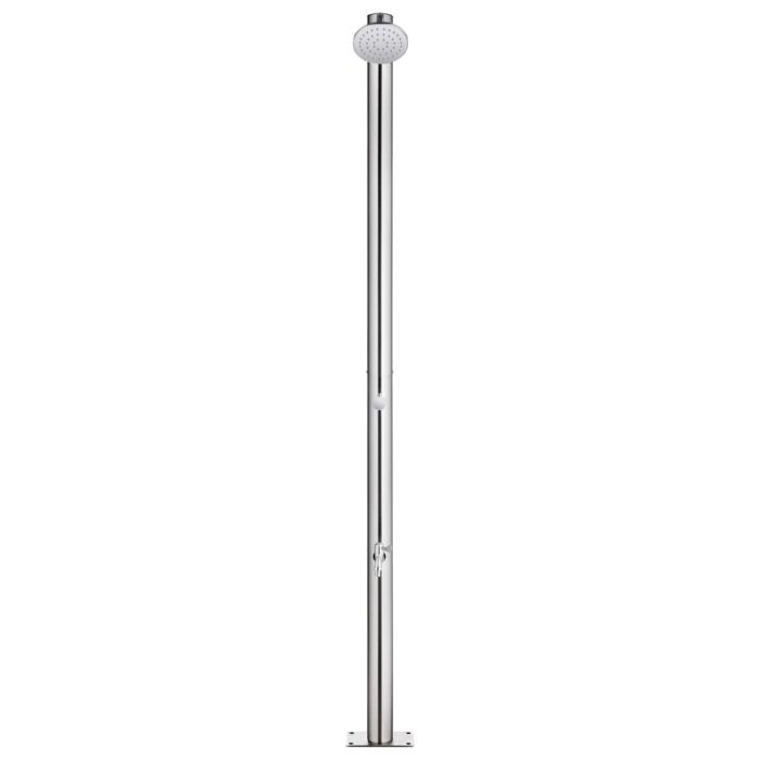 vidaXL Hagedusj 215 cm rustfritt stål