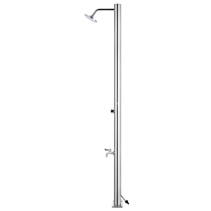 vidaXL Hagedusj 215 cm rustfritt stål
