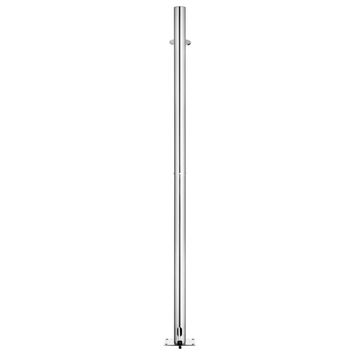 vidaXL Hagedusj 215 cm rustfritt stål