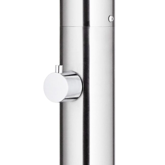 vidaXL Hagedusj 215 cm rustfritt stål
