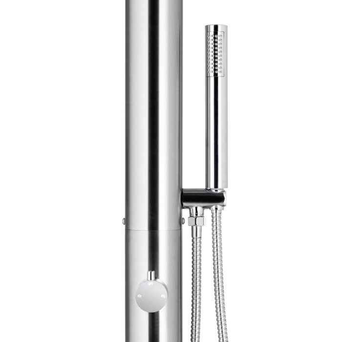 vidaXL Hagedusj 225 cm rustfritt stål
