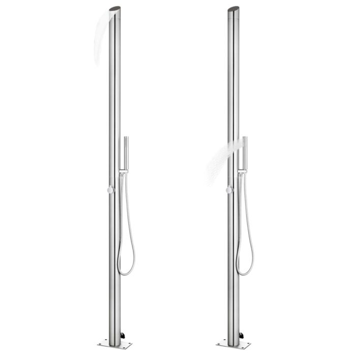 vidaXL Hagedusj 220 cm rustfritt stål