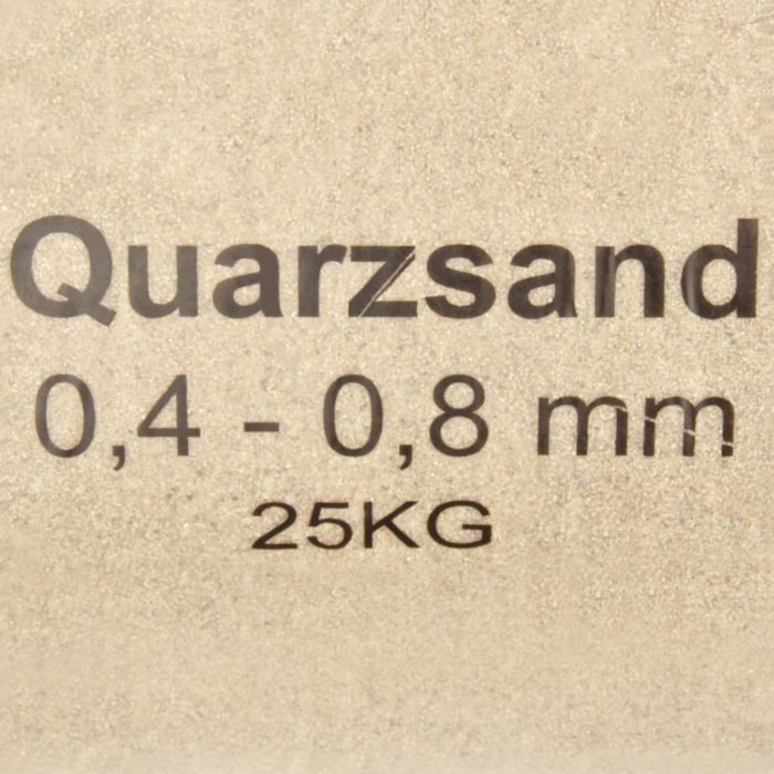 vidaXL Filtersand 25 kg 0,4-0,8 mm