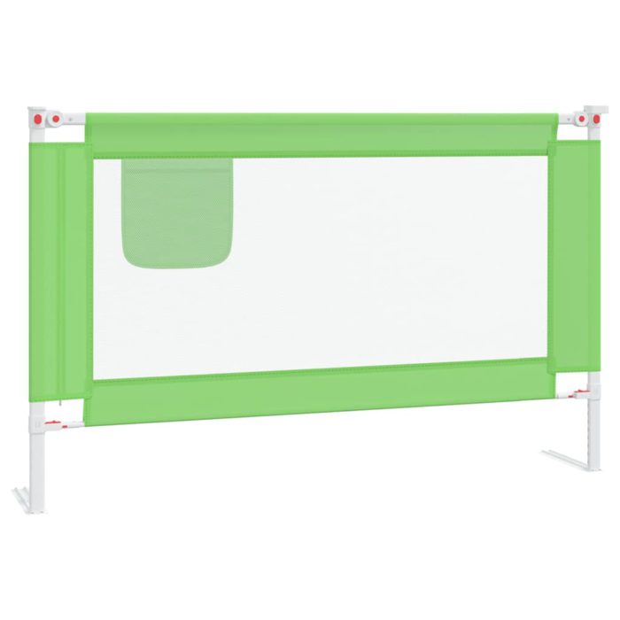 vidaXL Sengehest småbarn grønn 120×25 cm stoff