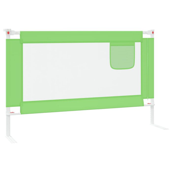 vidaXL Sengehest småbarn grønn 120×25 cm stoff