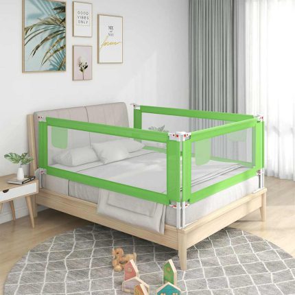 vidaXL Sengehest småbarn grønn 140×25 cm stoff