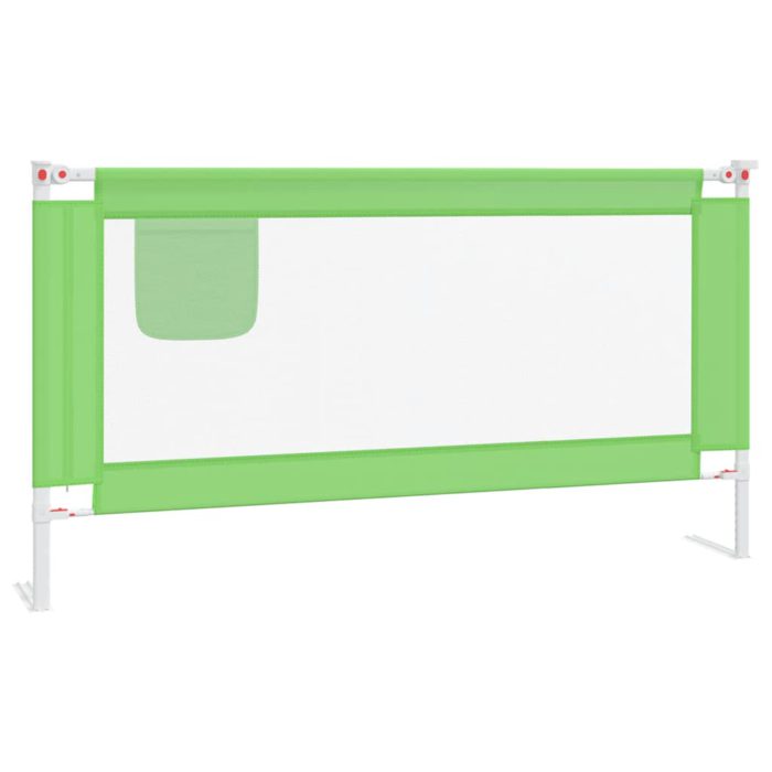 vidaXL Sengehest småbarn grønn 160×25 cm stoff