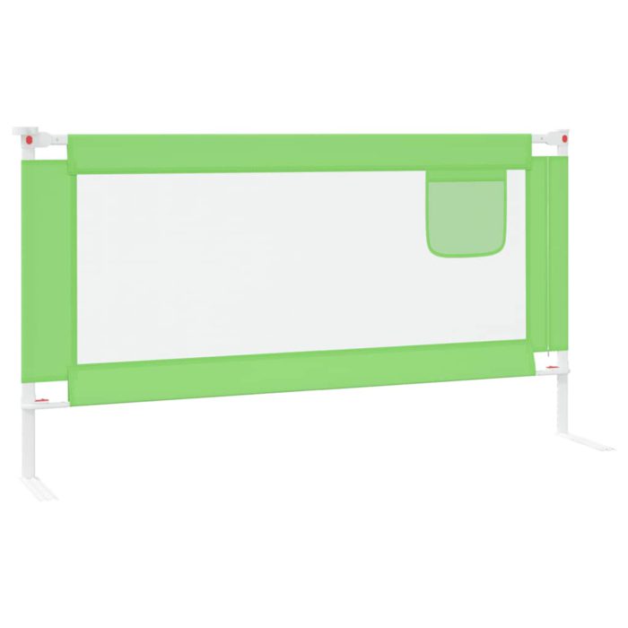 vidaXL Sengehest småbarn grønn 160×25 cm stoff