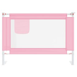 vidaXL Sengehest småbarn rosa 90×25 cm stoff