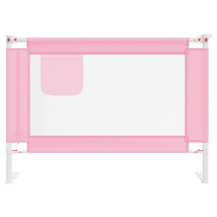 vidaXL Sengehest småbarn rosa 90×25 cm stoff