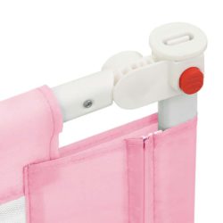 vidaXL Sengehest småbarn rosa 90×25 cm stoff