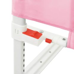 vidaXL Sengehest småbarn rosa 90×25 cm stoff