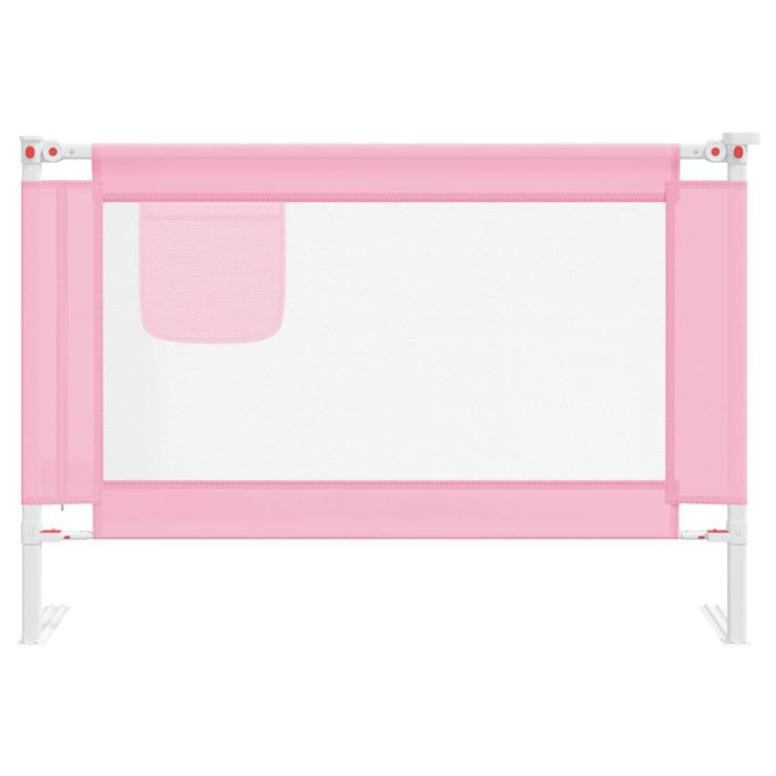 vidaXL Sengehest småbarn rosa 100×25 cm stoff
