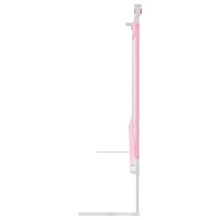 vidaXL Sengehest småbarn rosa 100×25 cm stoff