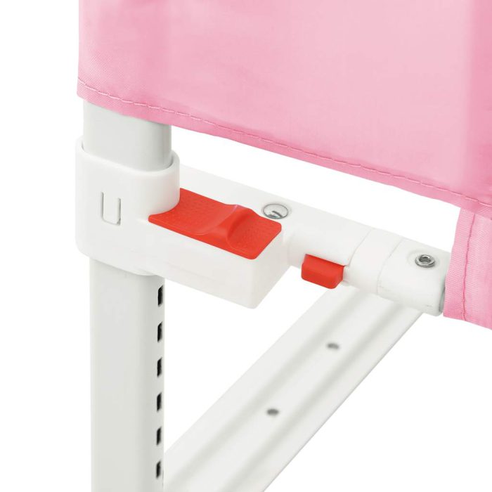 vidaXL Sengehest småbarn rosa 100×25 cm stoff