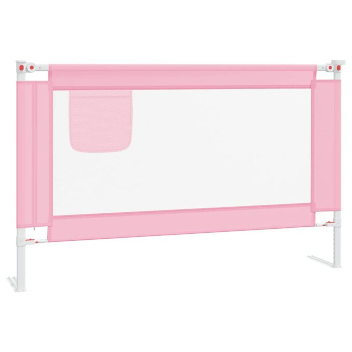 vidaXL Sengehest småbarn rosa 120×25 cm stoff
