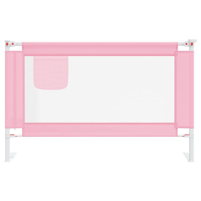 vidaXL Sengehest småbarn rosa 120×25 cm stoff