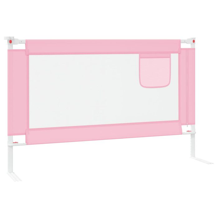 vidaXL Sengehest småbarn rosa 120×25 cm stoff