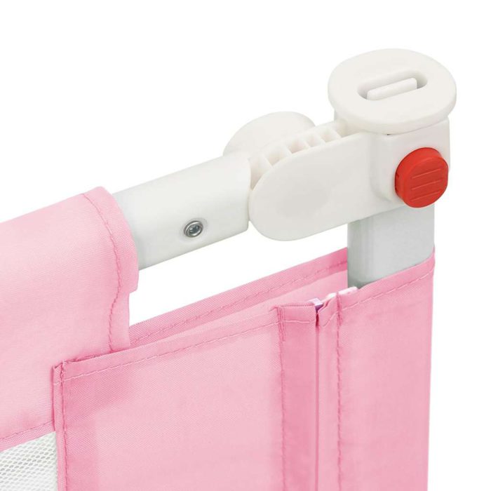 vidaXL Sengehest småbarn rosa 150×25 cm stoff